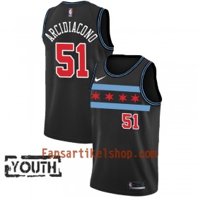 Chicago Bulls Trikot Ryan Arcidiacono 51 2018-19 Nike City Edition Schwarz Swingman - Kinder